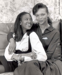 Naomi Campbell și mama sa, Valerie Morris.