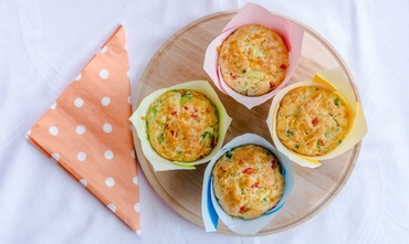 Delicii sărate: Brioșe cu ardei gras
