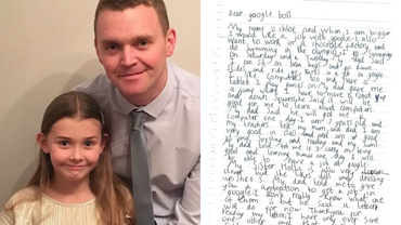 O fetiță de 7 ani ani își caută un loc de muncă la Google. Ce răspuns a primit?