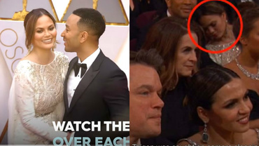 O mămică obosită la Oscar. Chrissy Teigen a adormit în timpul ceremoniei (VIDEO)