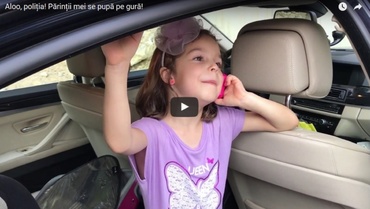 Aloo, poliția! Părinții mei se pupă pe gură! - VIDEO