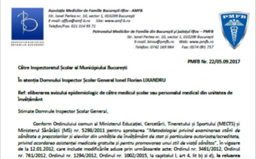 Important! Cine trebuie să elibereze “Avizul epidemiologic pentru (re)intrarea în colectivitate”?