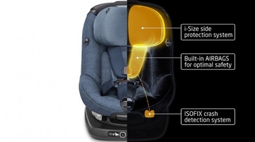 Premieră: A fost prezentat primul scaun auto pentru copii, cu airbag-uri integrate
