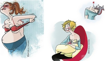 Viaţa de mamă, în 15 ilustraţii amuzante şi… realiste