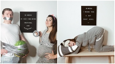 Tot ceea ce trebuie spus despre sarcină, transpus în imagini de o mamă creativă