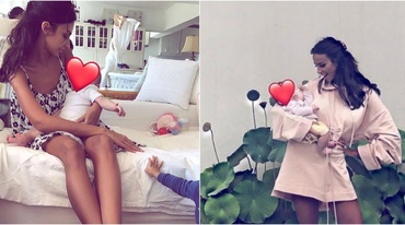 Fetiţa Mădălinei Stratan, prima apariţie publică. A pozat în braţele mămicii, pentru coperta unei reviste