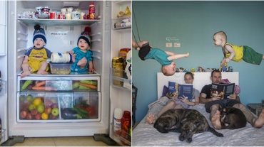 Când gemenilor le vine să strige: Ajutooooor! Tata este fotograaaaaf!