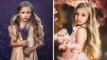"Mi-am dorit să îmi fotografiez fetiţa cu toate florile din lume" – Proiectul cu imagini magice