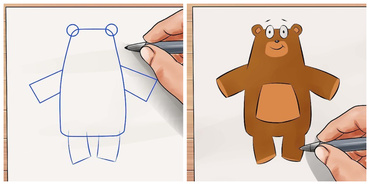 Învaţă-ţi copilul să deseneze un ursuleţ din 7 paşi simpli