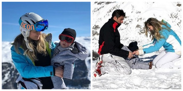 Laura Cosoi, cu soțul și cu fetița de doar 8 luni, pe pârtie. "I-am promis Ritei că vom descoperi lumea împreună"