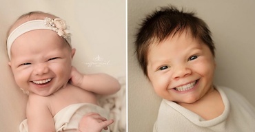 Cel mai haios proiect foto. Cum ar arăta bebelușii, dacă ar avea dinți