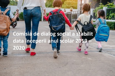 După „discuții tensionate”, comisia de dialog social a decis data începerii anului școlar 2019 – 2020