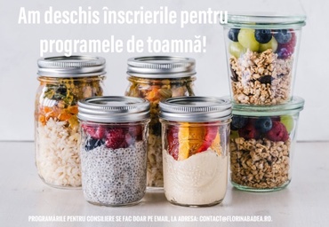 Programe de nutriție pentru această toamnă