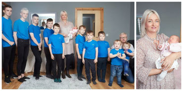 După 10 băieței la rând, au devenit, în sfârșit, părinți și de fetiță