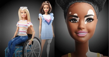 Nu se mai promovează perfecțiunea: Păpuși Barbie fără păr, cu vitiligo sau cu un membru protetic