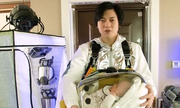 A găsit soluția perfectă pentru a-și apăra bebelușul de coronavirus: a inventat un rucsac izolant