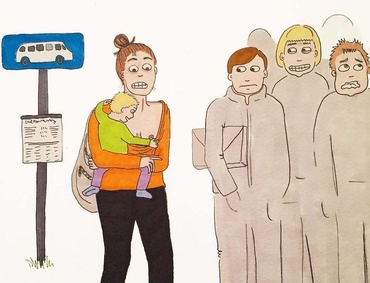 O mămică norvegiană arată cum este maternitatea, în 18 de ilustrații amuzante