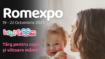 Ediţia de toamnă a Baby Boom Show – unicul târg pentru viitoare mămici şi copii - începe joi, 19 octombrie, la Romexpo, Pavilion A