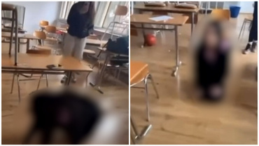 Bullying dus la extreme: o fată de 13 ani a fost pusă de 4 colege să meargă în genunchi și să latre, la școală. Imaginile au apărut pe internet
