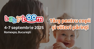 Baby Boom Show începe joi, 4 septembrie - cel mai mare târg  din România pentru copii şi viitori părinţi!