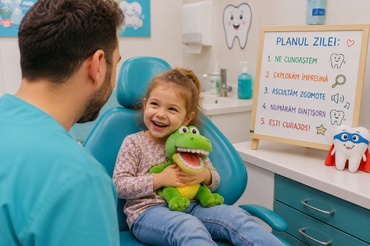 Când mergem prima dată cu copilul la stomatolog?
