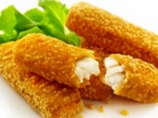 Crochete de peste cu sos de usturoi 