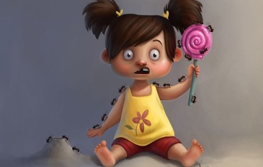 Acadele cu lapte si capsuni