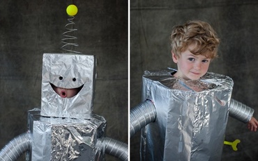 Robotelul de argint. Costum de carnaval