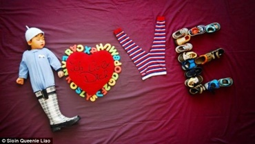 Ce poti sa faci cu un bebe care doarme? Fotografii uluitoare