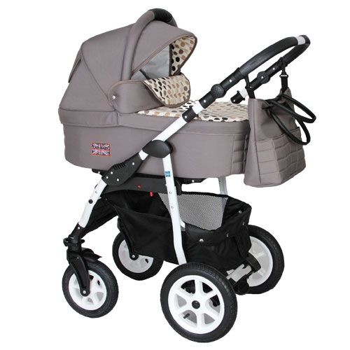 Carucior Krausman 3 in 1 Kraus Combi Dots, Bej