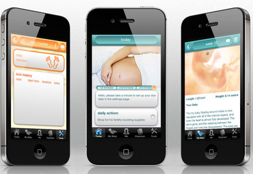 Smartphone pentru sarcina - principalele 3 aplicatii 