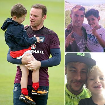 Copiii fotbalistilor celebri in fotografii