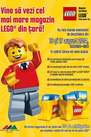 (P) Cel mai mare magazin LEGO® din România se deschide la Cluj