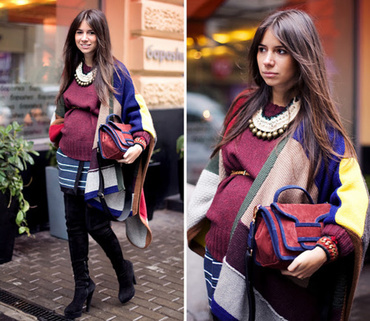 Street style de toamna in sarcina