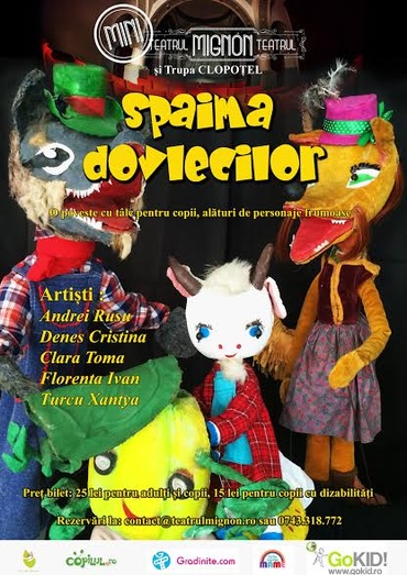 Spaima dovlecilor la teatrul pentru copii MiniMignon