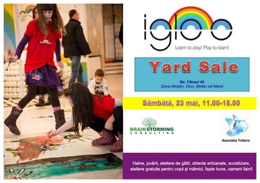 IGLOO YARD SALE – ateliere pentru pitici si targ pentru mame