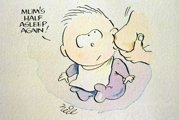 Cateva benzi desenate haioase despre alaptare