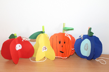 Fructe de toamna, activitate la 4-5 ani