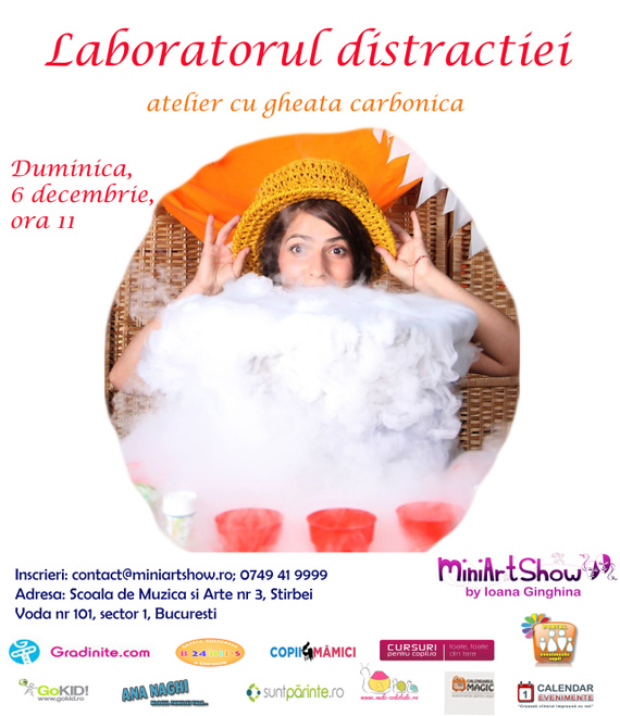 “Laboratorul distractiei”, atelier cu gheata carbonica