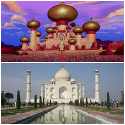 Palatul Sultanului din Aladdin – Taj Mahal (India)