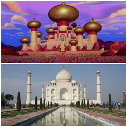 Palatul Sultanului din Aladdin – Taj Mahal (India)