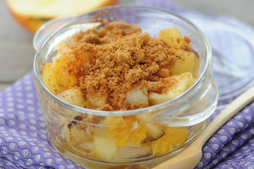 Crumble cu mere si fulgi de migdale