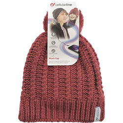 CELLULARLINE -  Caciula Music Cap Stereo cu microfon 