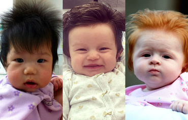 Freze-freze! 10 bebeluși cu frizuri speciale