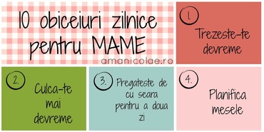 10 obiceiuri zilnice pentru mame