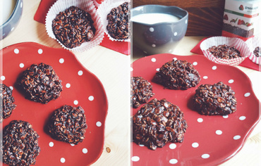 Biscuiţi cu ciocolată, fără coacere şi fără zahăr