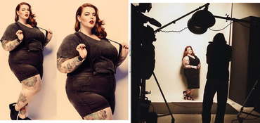 Plus size model şi însărcinată în 8 luni: Tess Holiday