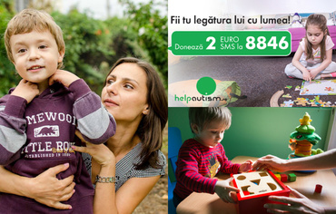Donează 2 euro pentru copiii cu autism