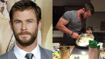 Chris Hemsworth, un tort sub formă de dinozaur pentru fiica sa