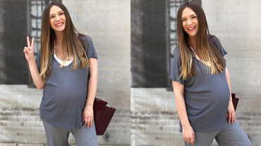 Adela Popescu: Aş putea naşte în orice moment (Interviu)